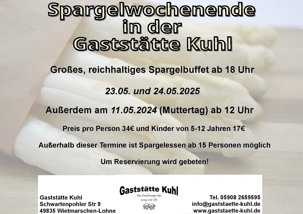 Aktuelles Gaststätte Kuhl